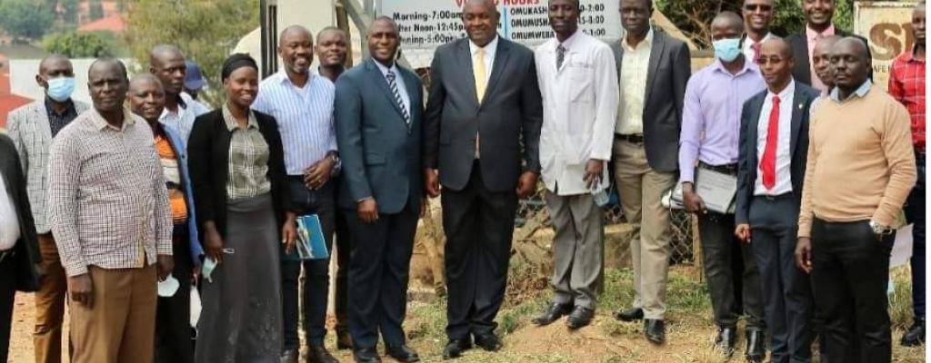 Minister for ICT &NG Hon Dr. Chris Baryomunsi launching Digititalisation of Drugs supply chain management system and computer deployment for the regions of Kigezi and Ankore in Kanungu district Minister for ICT &NG Hon Dr. Chris Baryomunsi launching Digititalisation of Drugs supply chain management system and computer de